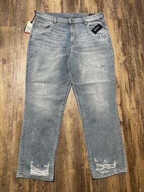 Buffalo David Bitton Madison Jeans Women’s Relaxed Boyfriend Distressed 33